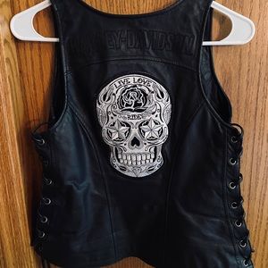 Women’s Harley Davidson Leather Vest